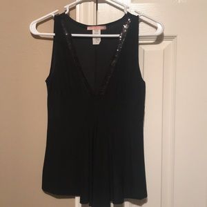 Sequin Sleeveless Blouse